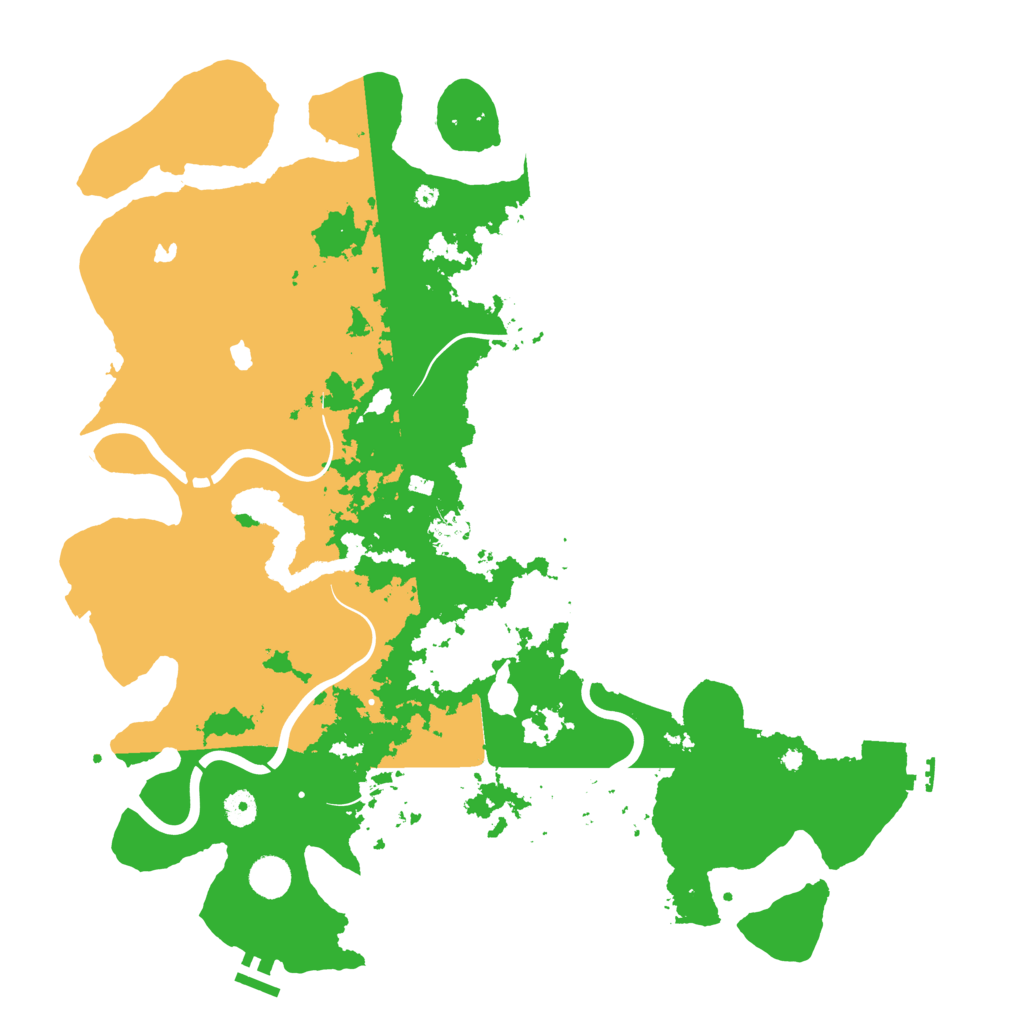 Biome Rust Map: Procedural Map, Size: 4500, Seed: 1965486693