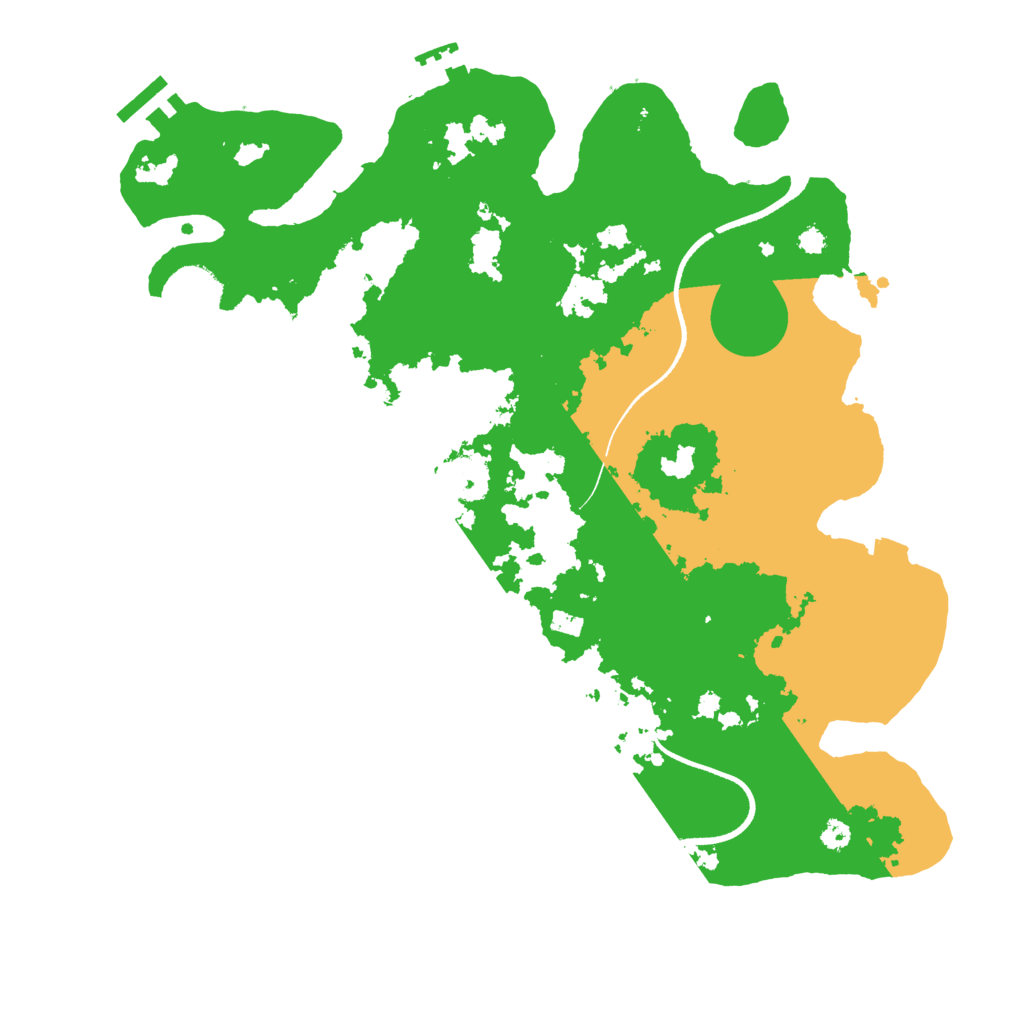 Biome Rust Map: Procedural Map, Size: 3500, Seed: 699666