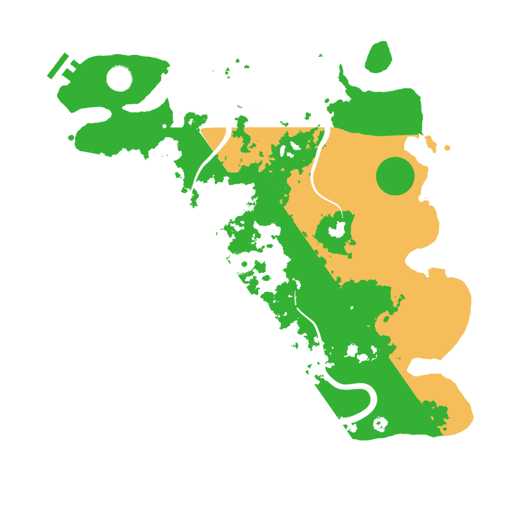 Biome Rust Map: Procedural Map, Size: 3500, Seed: 699666