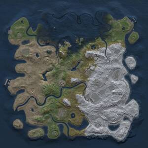 Thumbnail Rust Map: Procedural Map, Size: 4500, Seed: 1547437312, 16 Monuments