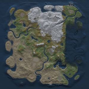 Thumbnail Rust Map: Procedural Map, Size: 4500, Seed: 175061004, 17 Monuments