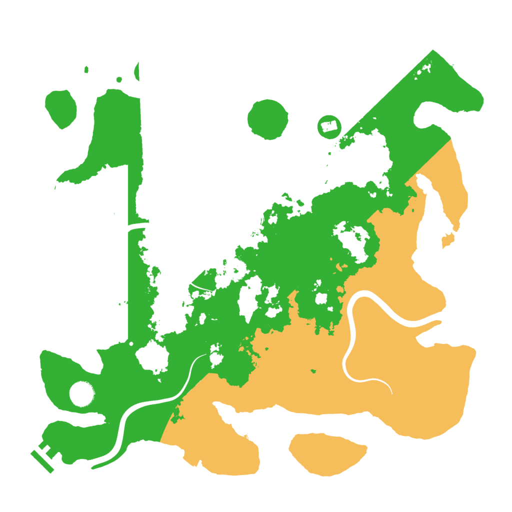 Biome Rust Map: Procedural Map, Size: 3650, Seed: 59357136