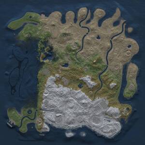 Thumbnail Rust Map: Procedural Map, Size: 4750, Seed: 548251723, 17 Monuments