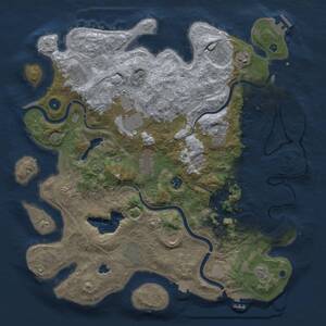 Thumbnail Rust Map: Procedural Map, Size: 4250, Seed: 252600507, 17 Monuments