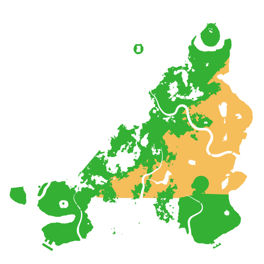 Biome Rust Map: Procedural Map, Size: 4500, Seed: 421846141