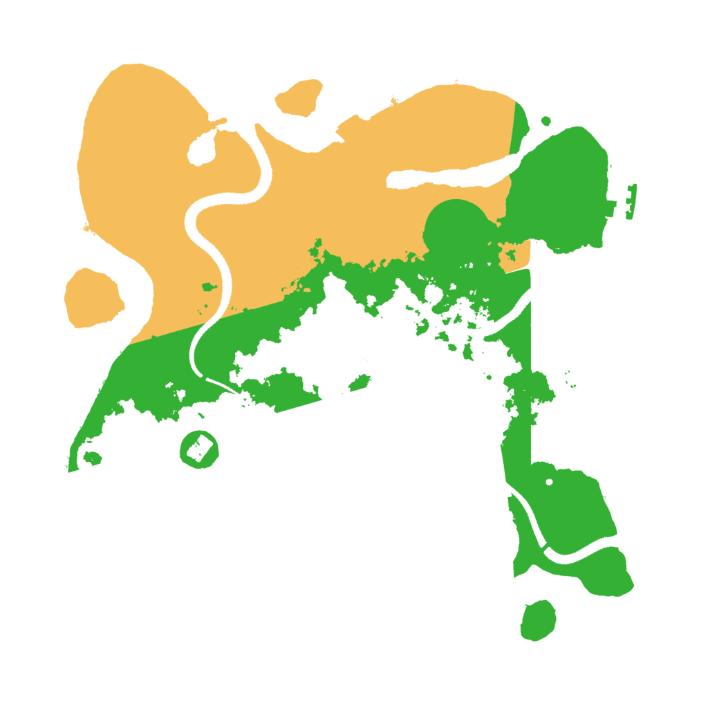 Biome Rust Map: Procedural Map, Size: 3000, Seed: 82899346