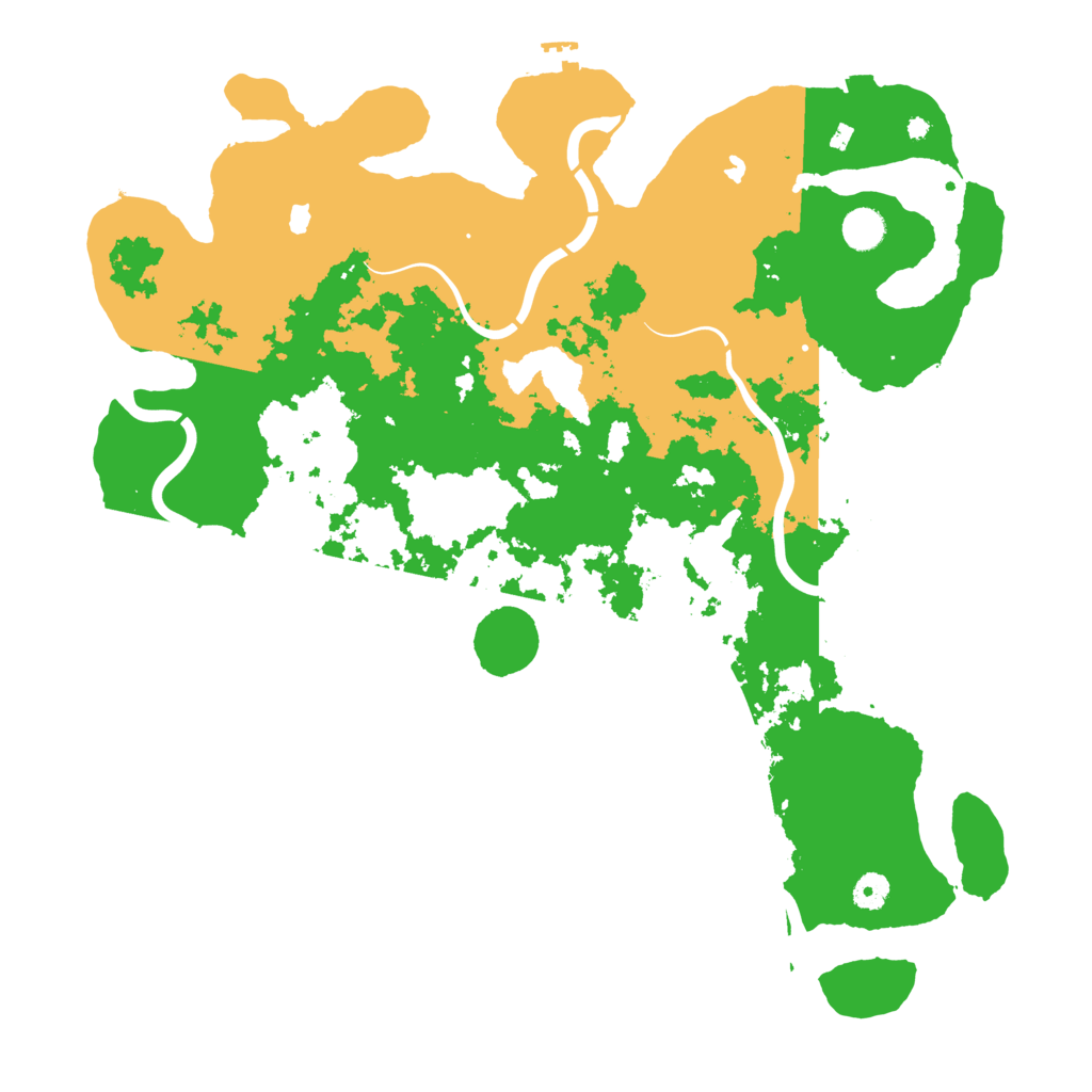 Biome Rust Map: Procedural Map, Size: 4500, Seed: 716628740
