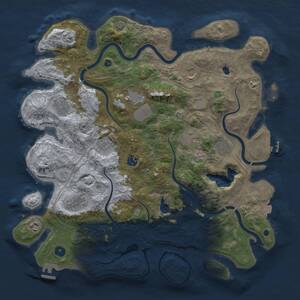 Thumbnail Rust Map: Procedural Map, Size: 4250, Seed: 1789811139, 16 Monuments