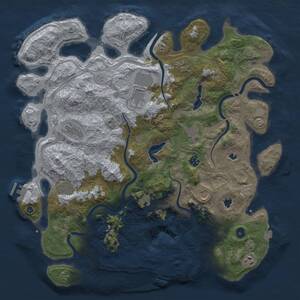 Thumbnail Rust Map: Procedural Map, Size: 4500, Seed: 569125446, 16 Monuments