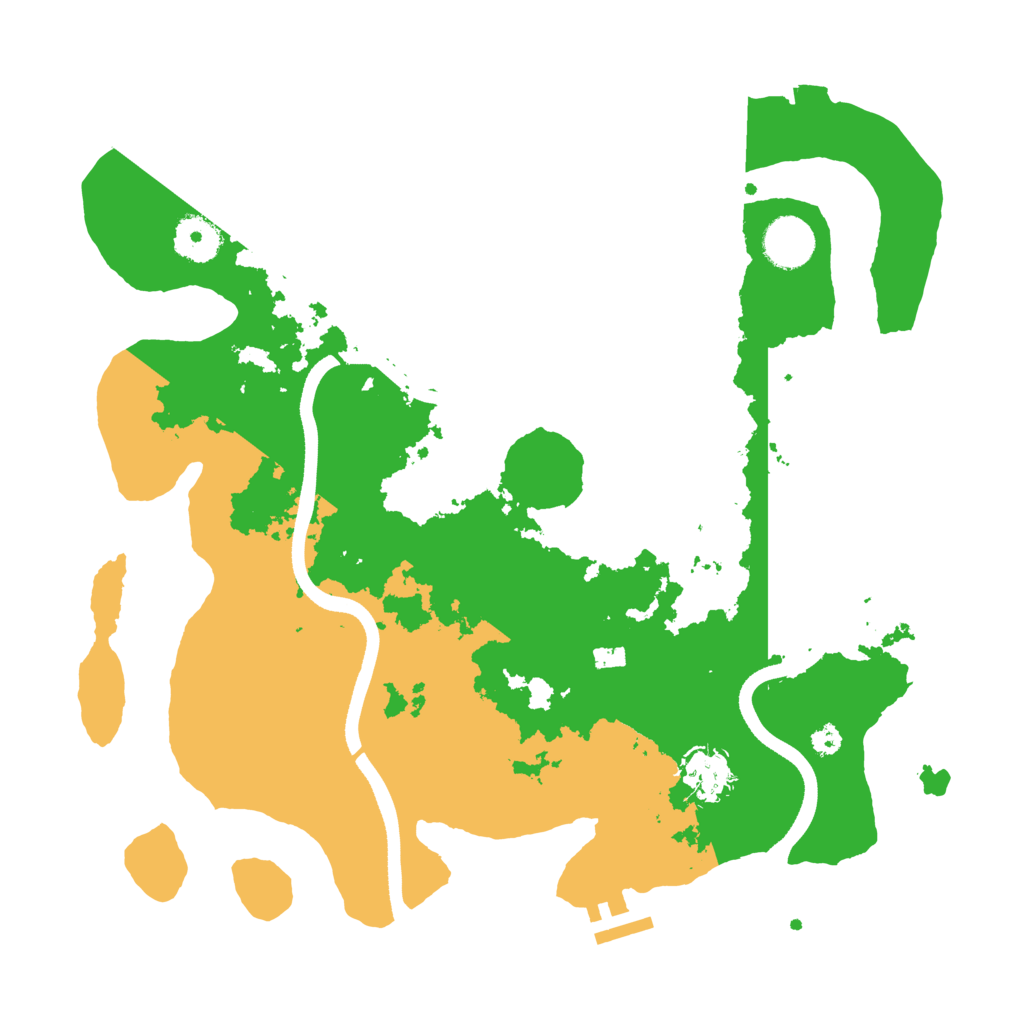 Biome Rust Map: Procedural Map, Size: 3500, Seed: 307191428