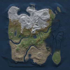 Thumbnail Rust Map: Procedural Map, Size: 3000, Seed: 1426814926, 12 Monuments