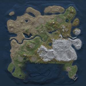 Thumbnail Rust Map: Procedural Map, Size: 4000, Seed: 1263439375, 16 Monuments
