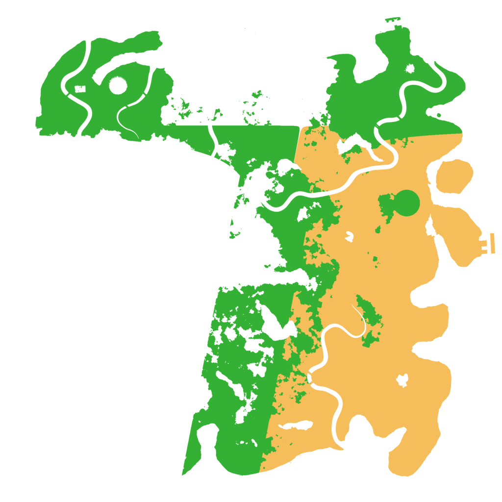 Biome Rust Map: Procedural Map, Size: 5000, Seed: 678512
