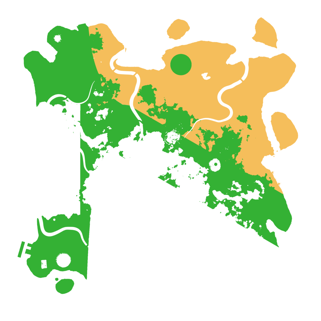 Biome Rust Map: Procedural Map, Size: 4000, Seed: 270156497