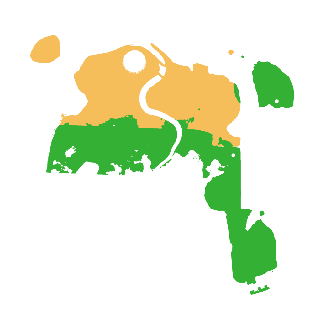 Biome Rust Map: Procedural Map, Size: 2500, Seed: 90