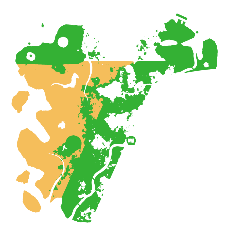 Biome Rust Map: Procedural Map, Size: 4200, Seed: 500500