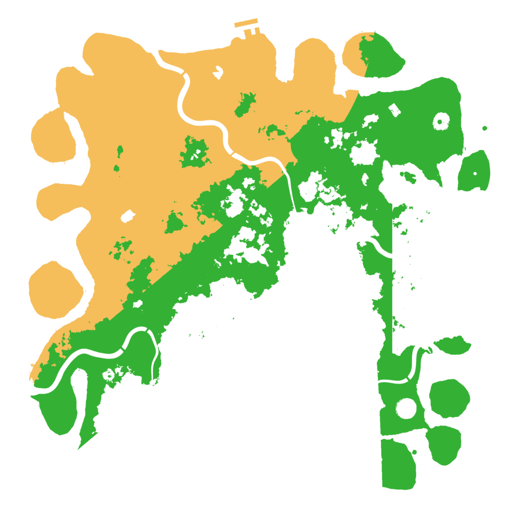 Biome Rust Map: Procedural Map, Size: 4500, Seed: 890649100