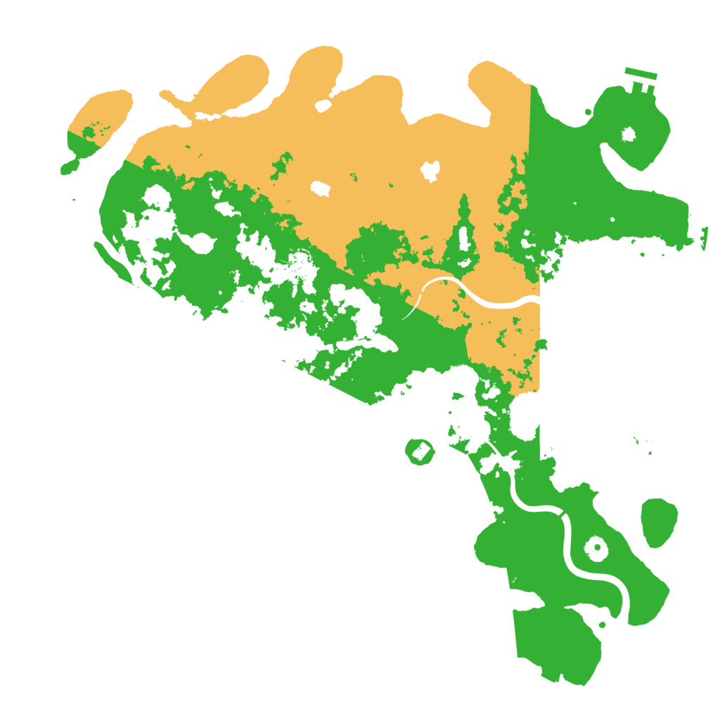 Biome Rust Map: Procedural Map, Size: 4500, Seed: 613528101