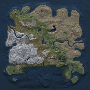 Thumbnail Rust Map: Procedural Map, Size: 4250, Seed: 1139267482, 17 Monuments