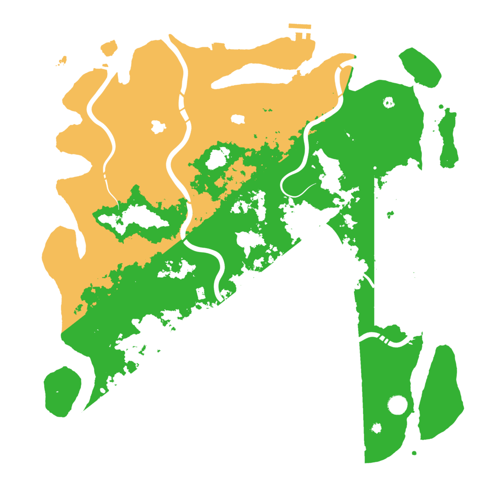 Biome Rust Map: Procedural Map, Size: 4500, Seed: 552624372