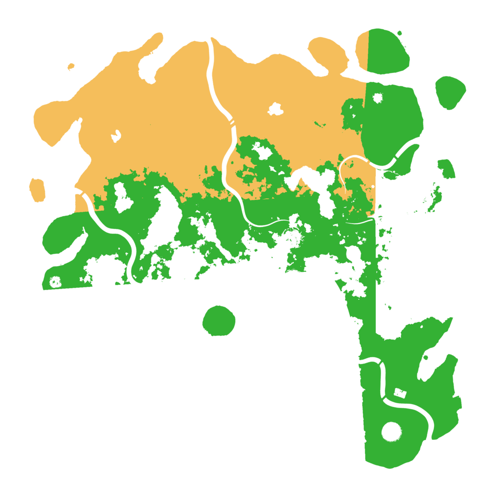 Biome Rust Map: Procedural Map, Size: 4500, Seed: 18085