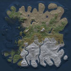 Thumbnail Rust Map: Procedural Map, Size: 4500, Seed: 411657071, 17 Monuments