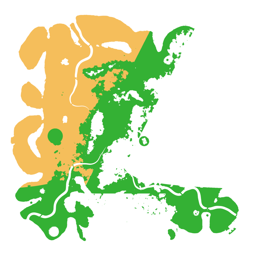 Biome Rust Map: Procedural Map, Size: 4500, Seed: 1302807435