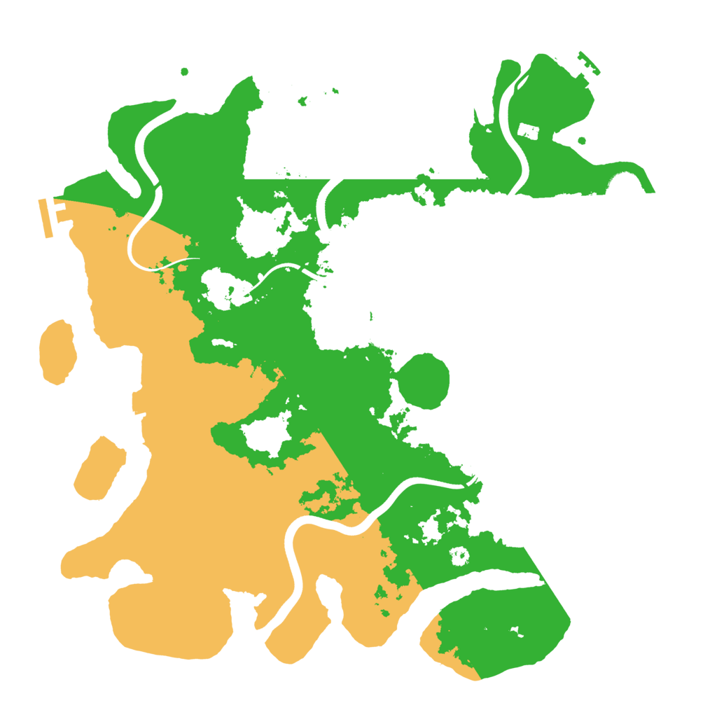 Biome Rust Map: Procedural Map, Size: 3700, Seed: 787480457