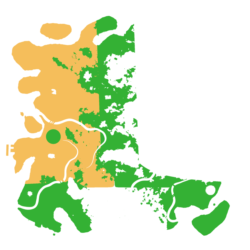 Biome Rust Map: Procedural Map, Size: 4500, Seed: 37637500