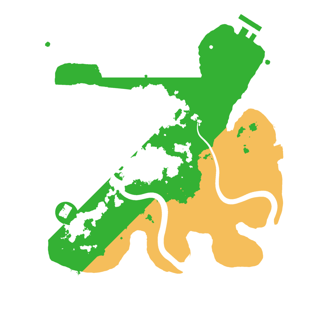 Biome Rust Map: Procedural Map, Size: 2500, Seed: 1911020508