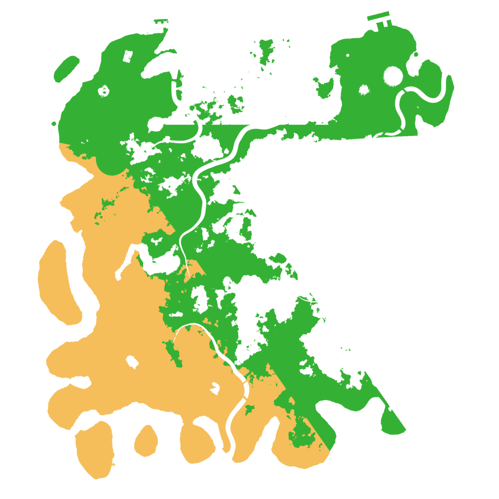 Biome Rust Map: Procedural Map, Size: 4500, Seed: 143158427