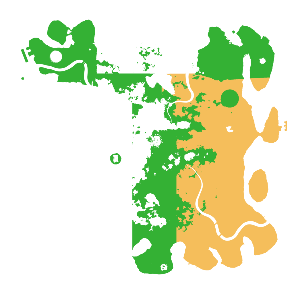 Biome Rust Map: Procedural Map, Size: 4300, Seed: 741365147