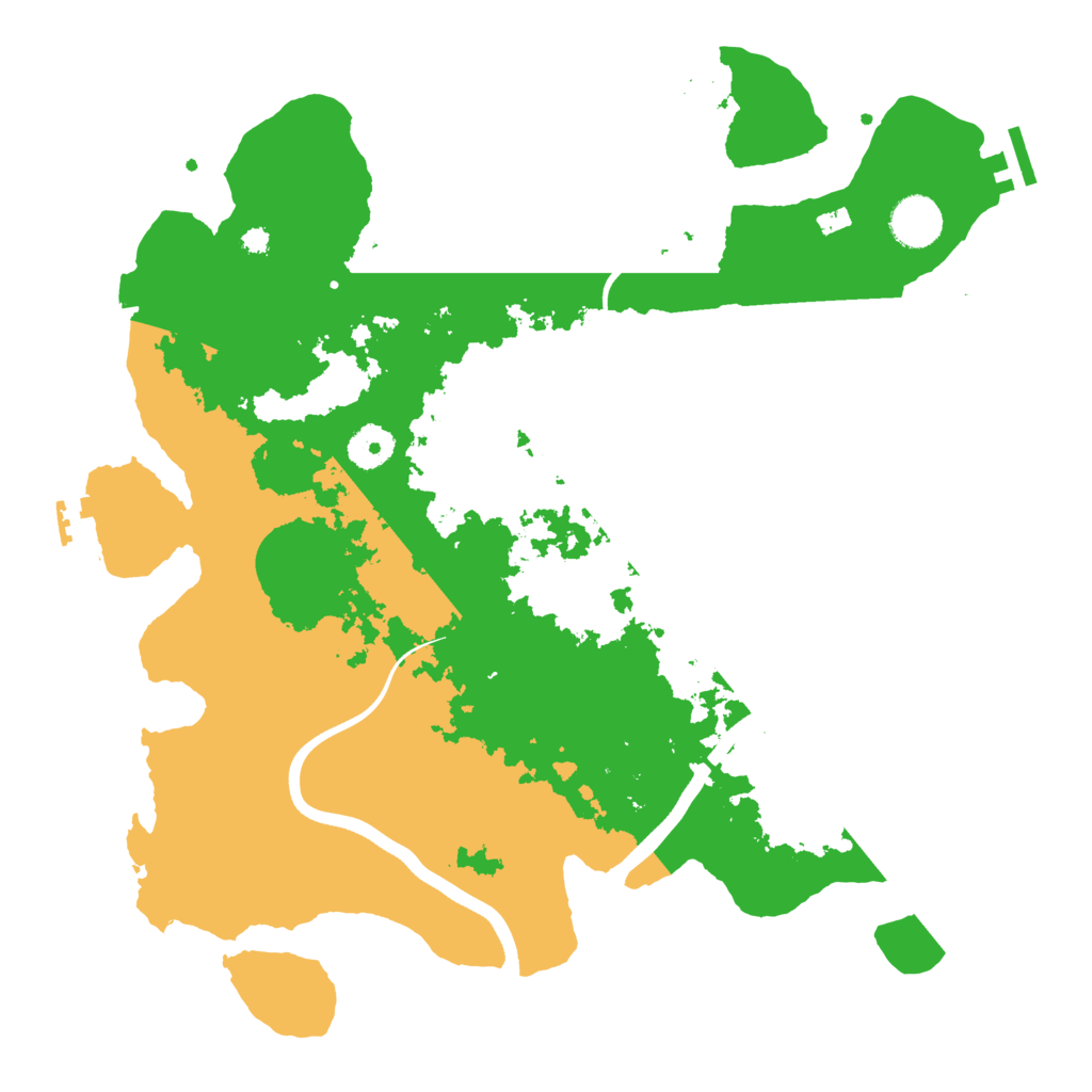 Biome Rust Map: Procedural Map, Size: 3700, Seed: 478989956