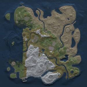 Thumbnail Rust Map: Procedural Map, Size: 4250, Seed: 570001067, 16 Monuments