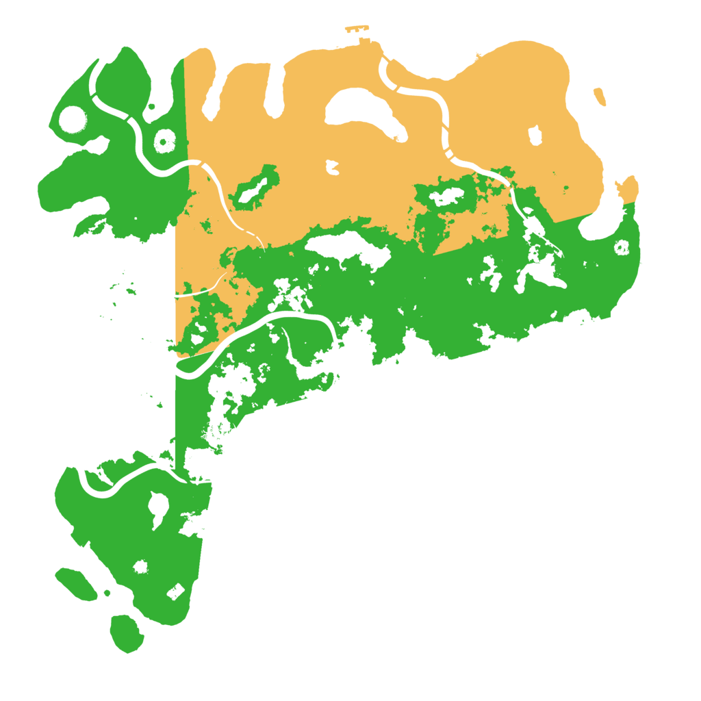 Biome Rust Map: Procedural Map, Size: 4500, Seed: 207835647