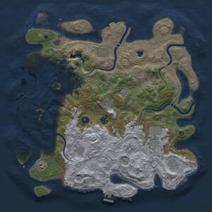 Thumbnail Rust Map: Procedural Map, Size: 4250, Seed: 1854166087, 17 Monuments
