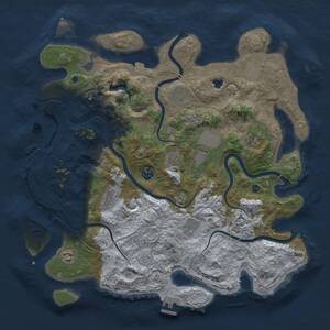Thumbnail Rust Map: Procedural Map, Size: 4250, Seed: 1854166087, 16 Monuments