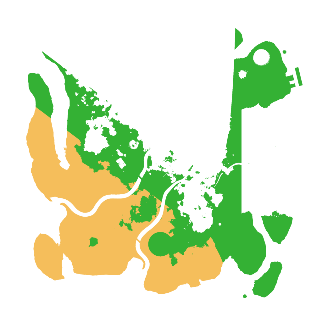 Biome Rust Map: Procedural Map, Size: 3500, Seed: 286593586