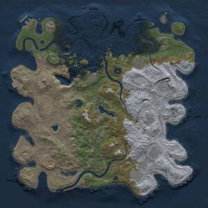 Thumbnail Rust Map: Procedural Map, Size: 4250, Seed: 489011801, 17 Monuments