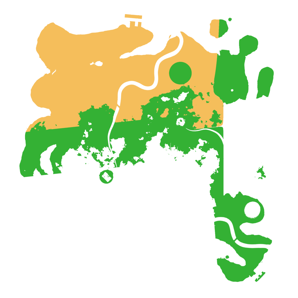 Biome Rust Map: Procedural Map, Size: 3500, Seed: 814147434