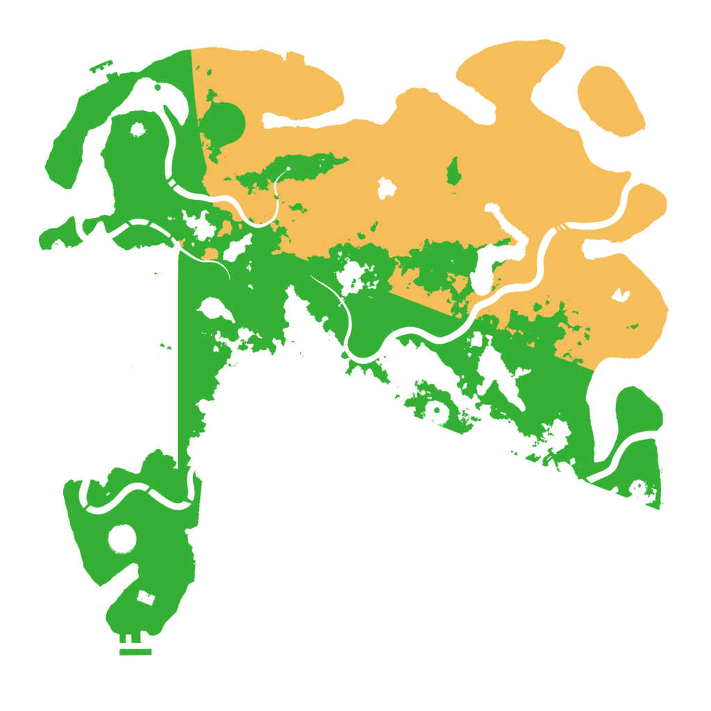 Biome Rust Map: Procedural Map, Size: 4500, Seed: 933472503