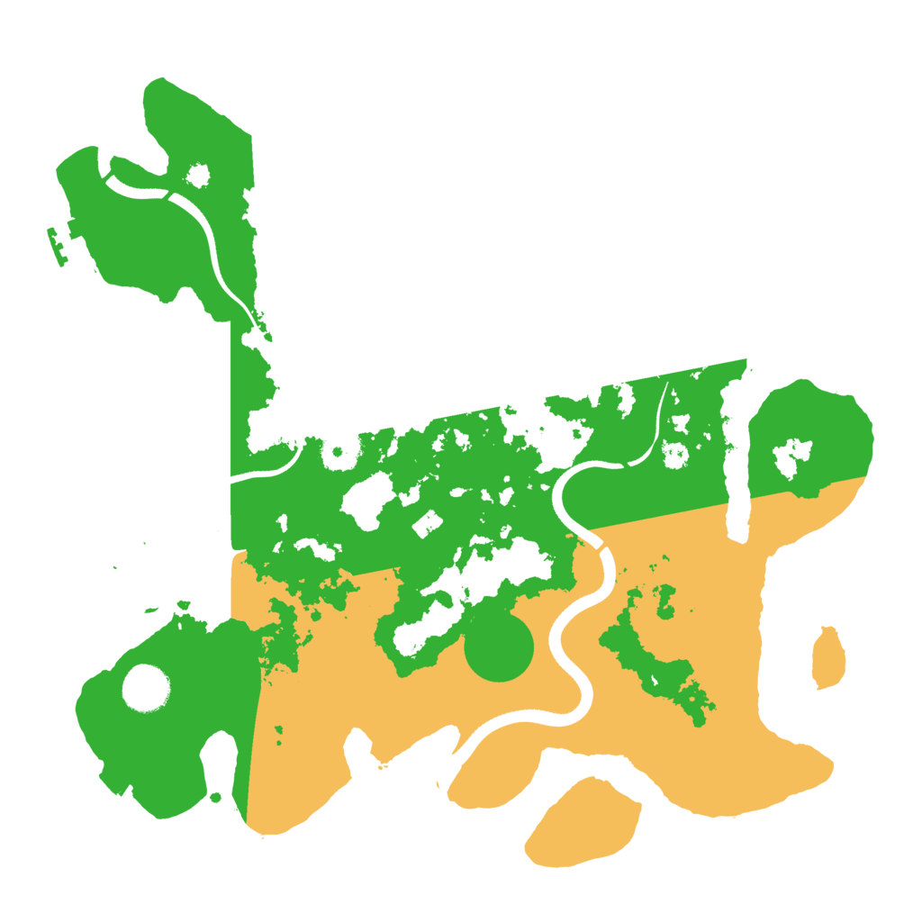 Biome Rust Map: Procedural Map, Size: 3500, Seed: 92676588