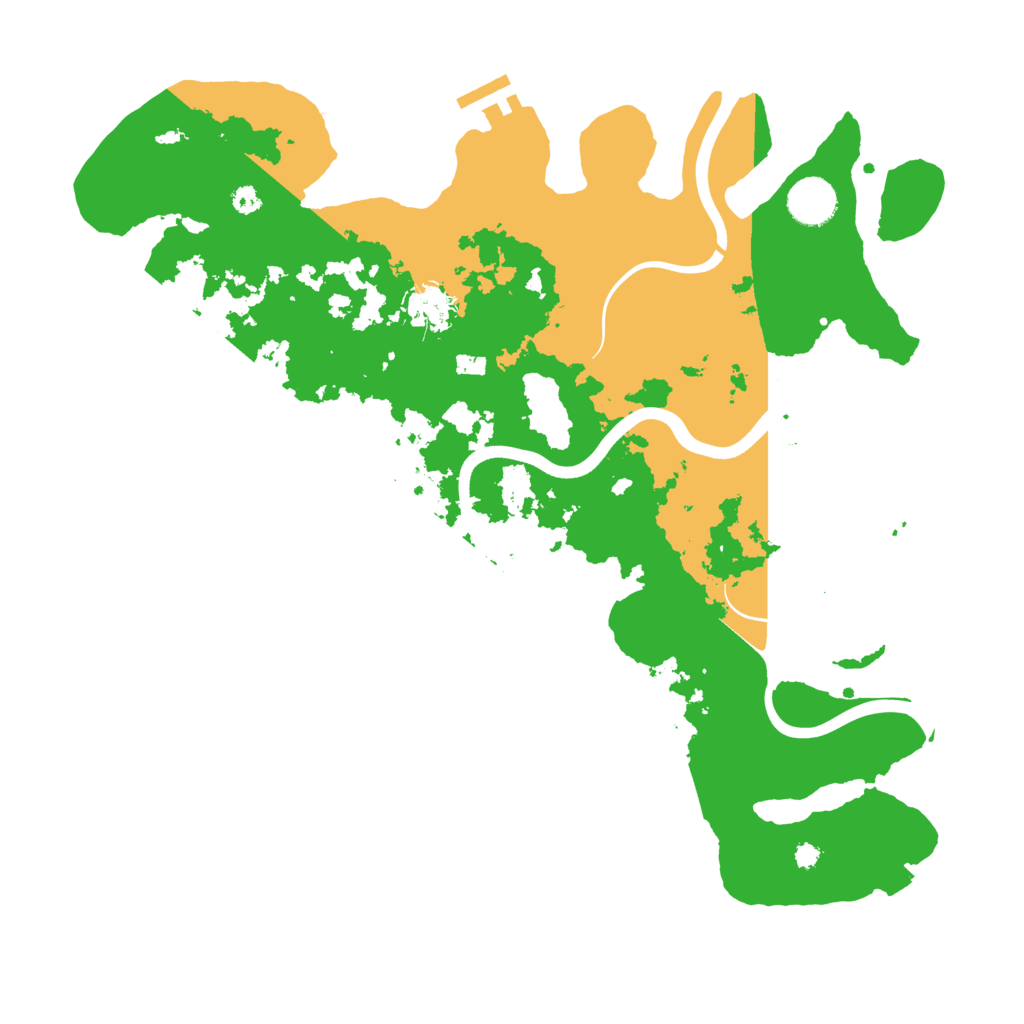 Biome Rust Map: Procedural Map, Size: 3700, Seed: 1971875331