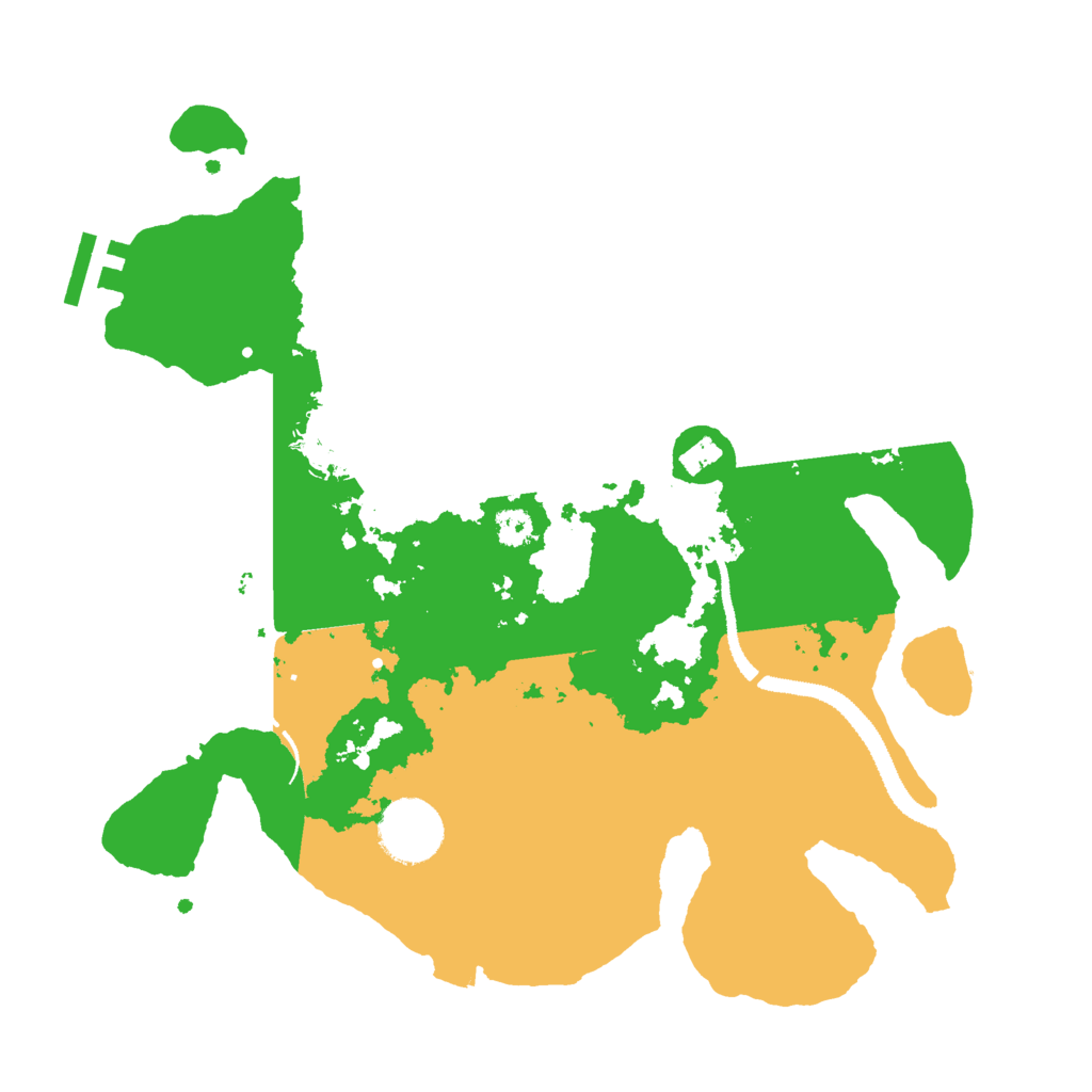 Biome Rust Map: Procedural Map, Size: 3000, Seed: 20250322
