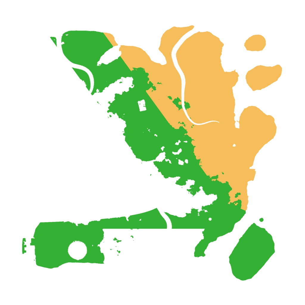 Biome Rust Map: Procedural Map, Size: 3000, Seed: 427403242