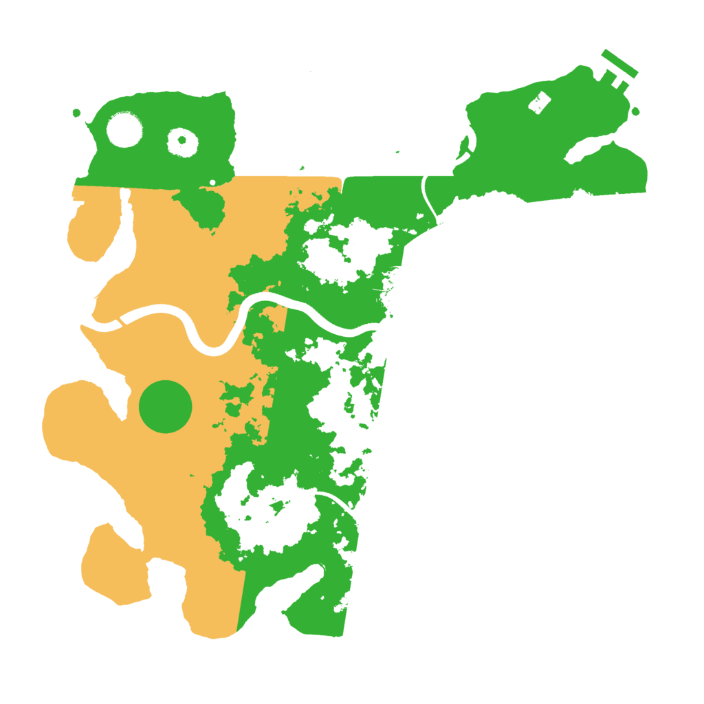 Biome Rust Map: Procedural Map, Size: 3500, Seed: 751460111