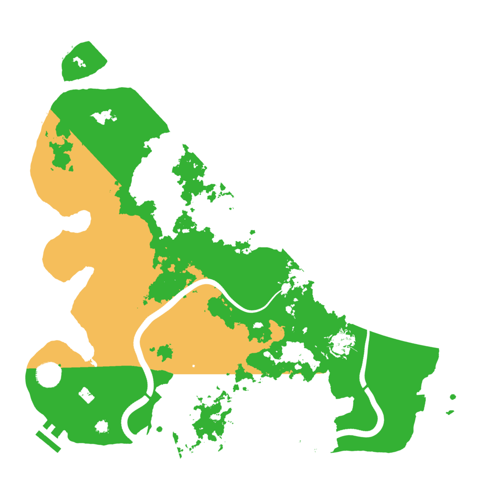Biome Rust Map: Procedural Map, Size: 3500, Seed: 31313