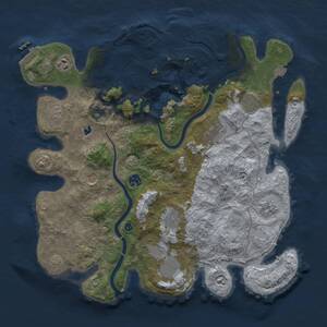 Thumbnail Rust Map: Procedural Map, Size: 4000, Seed: 638568, 16 Monuments