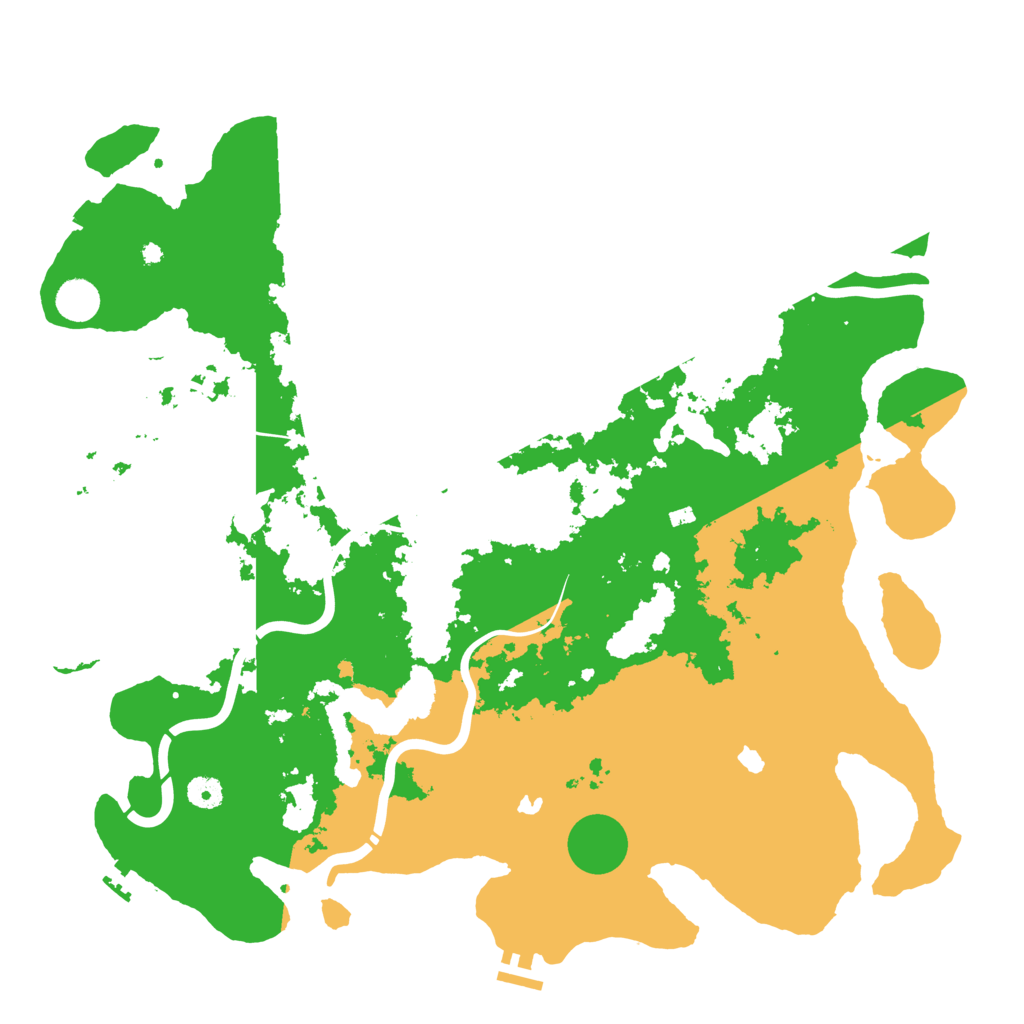 Biome Rust Map: Procedural Map, Size: 4500, Seed: 93849752