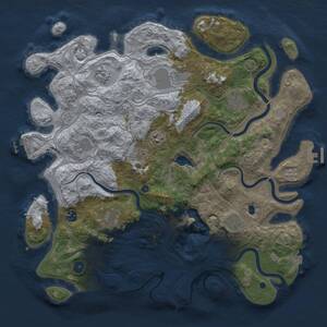 Thumbnail Rust Map: Procedural Map, Size: 4250, Seed: 2086811329, 16 Monuments